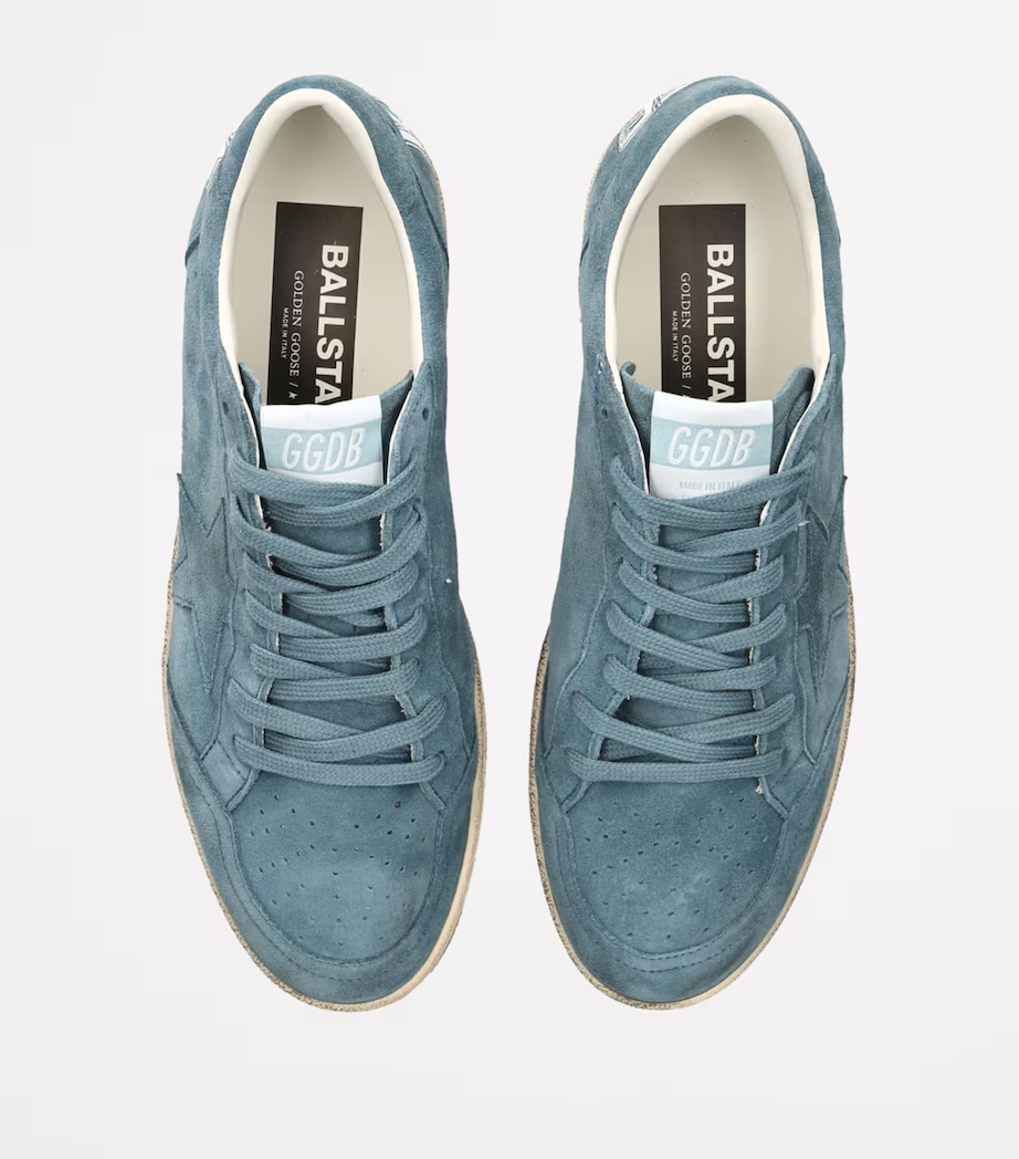 Suede Distressed Retro Casual Sneakers