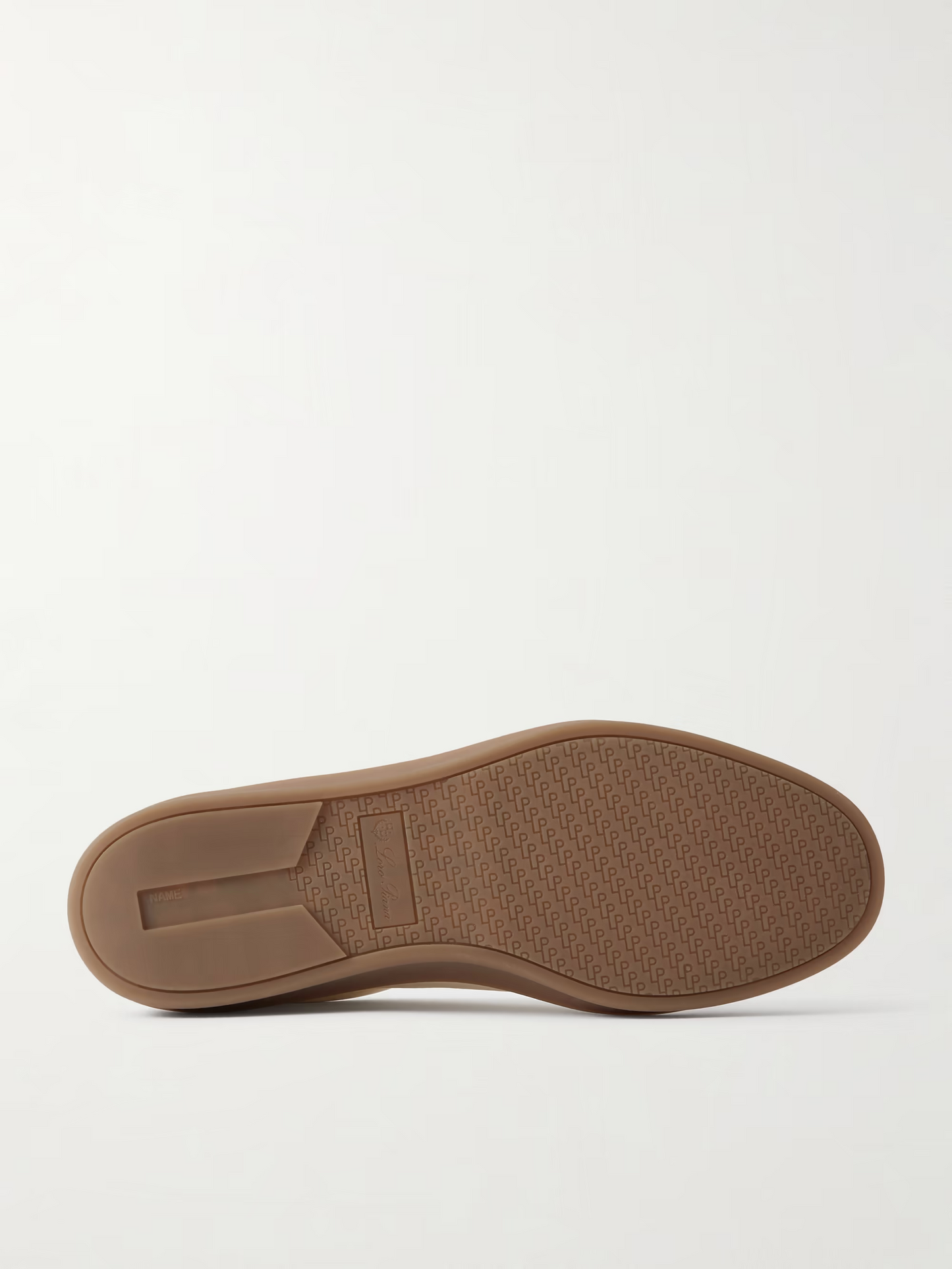 Suede Trim Leather Sneakers