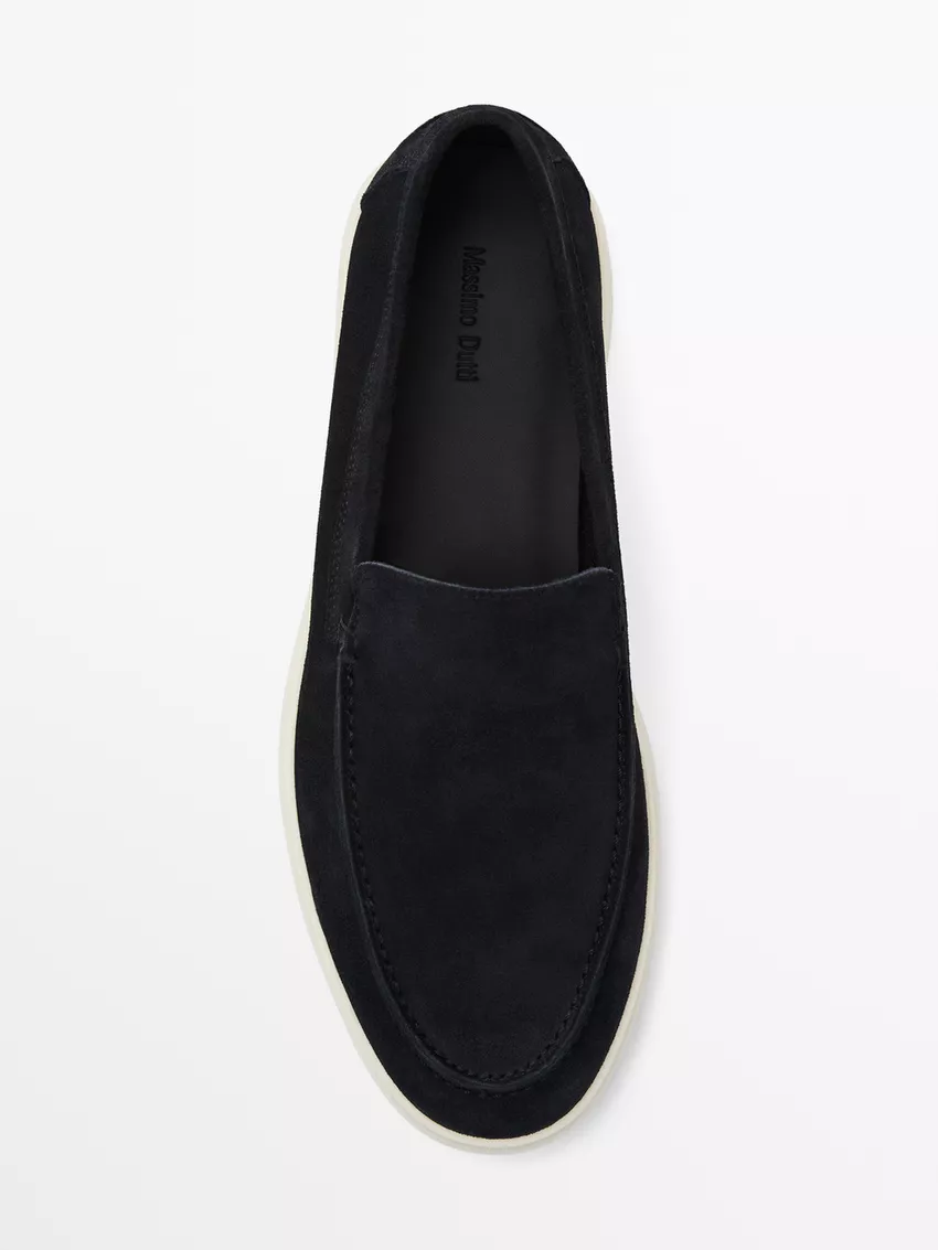 Men's suede loafers