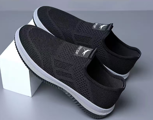 Mens Slip On Straw Walking Sneakers