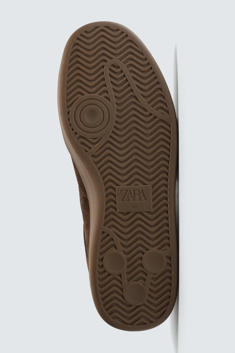 Men's Brown Suede Low Top Sneakers