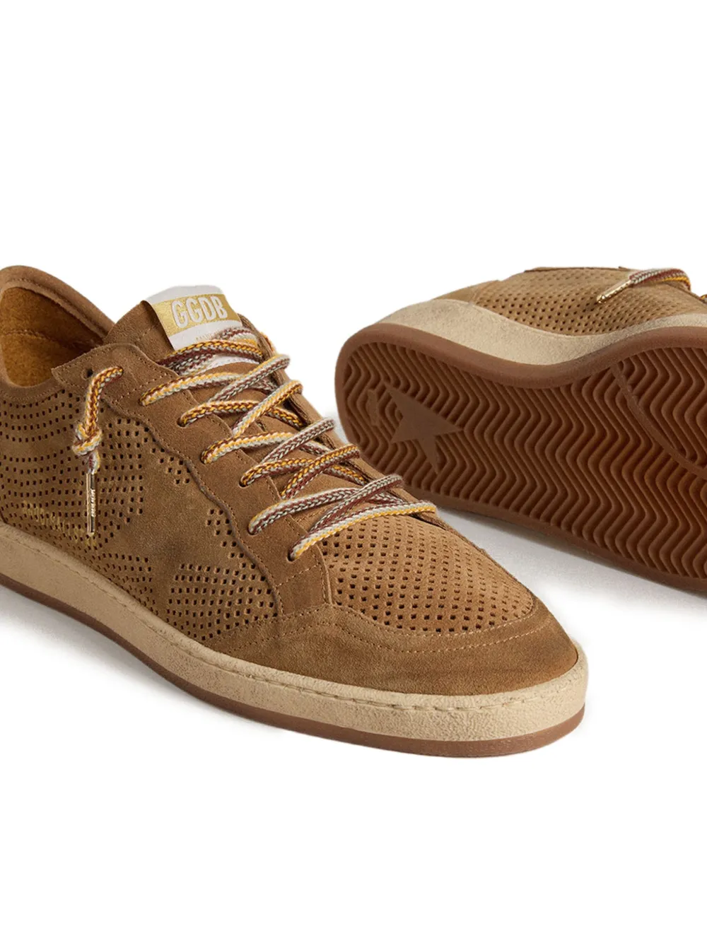Peforated Suede Low-Top Sneakers