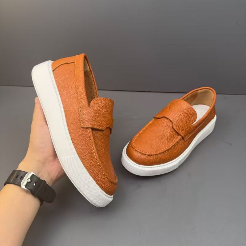 Retro Genuine Leather Men's Casual Loafers