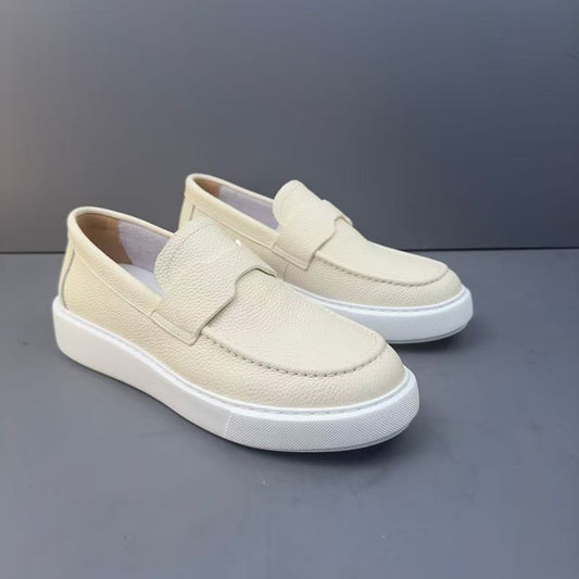 Retro Genuine Leather Men's Casual Loafers