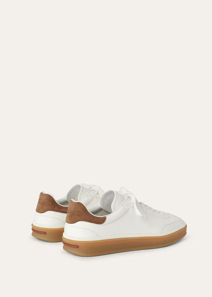 Layered Leather Suede Sneakers