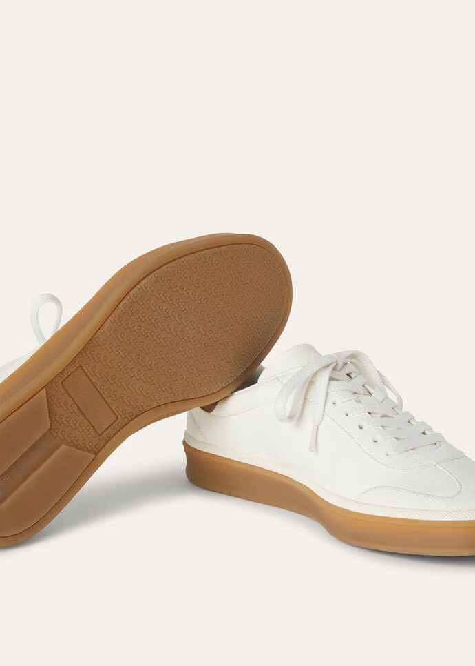 Layered Leather Suede Sneakers