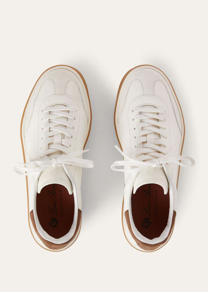 Layered Leather Suede Sneakers