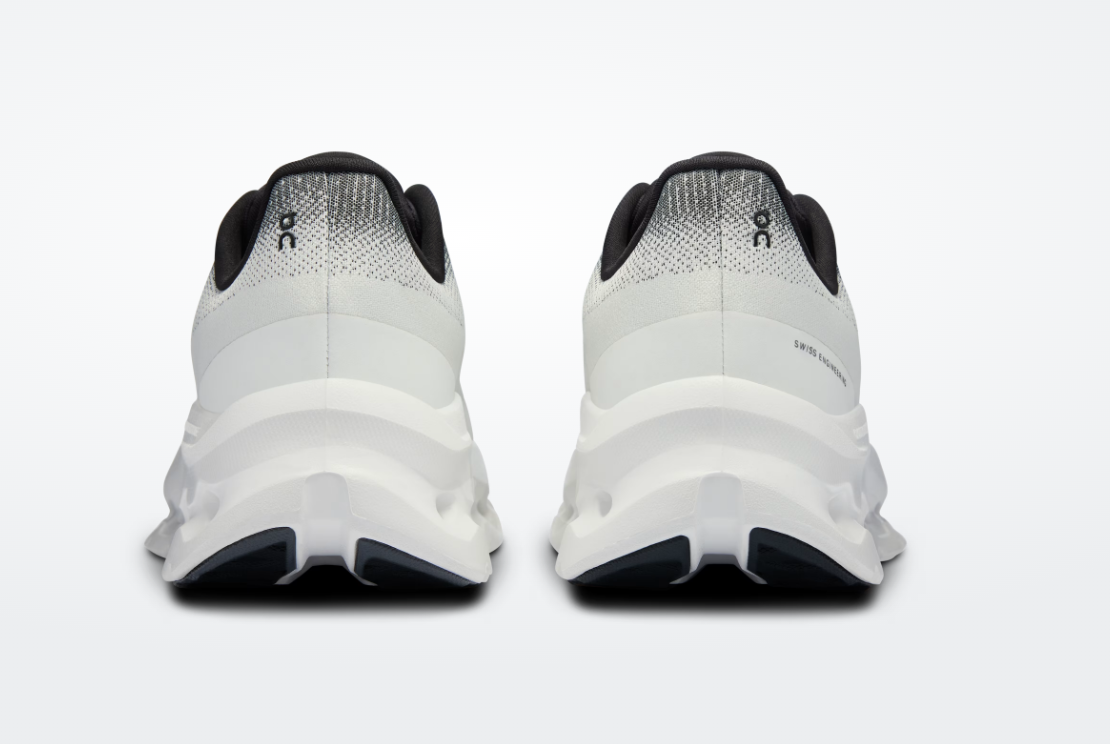 Black White Cushion Tech Lightweight Running Sneakers