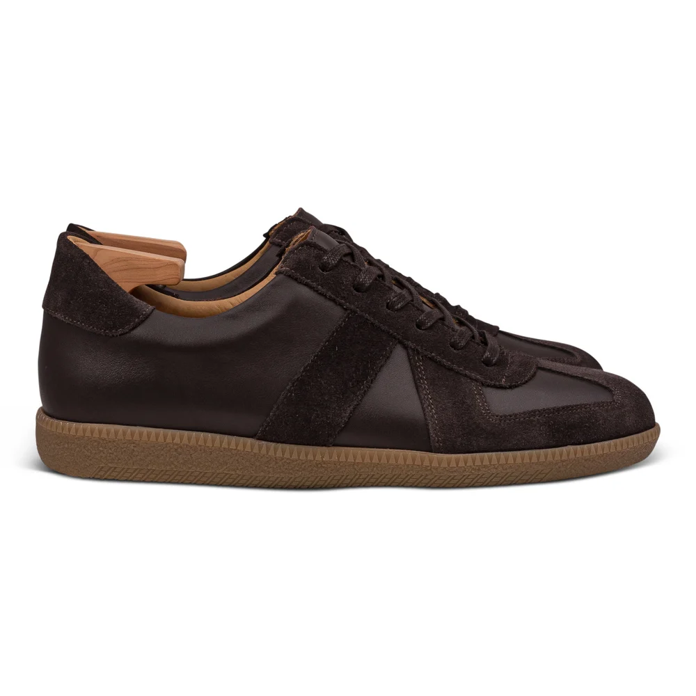 Premium Suede Calfskin Low-Top Rubber Sole Sneakers