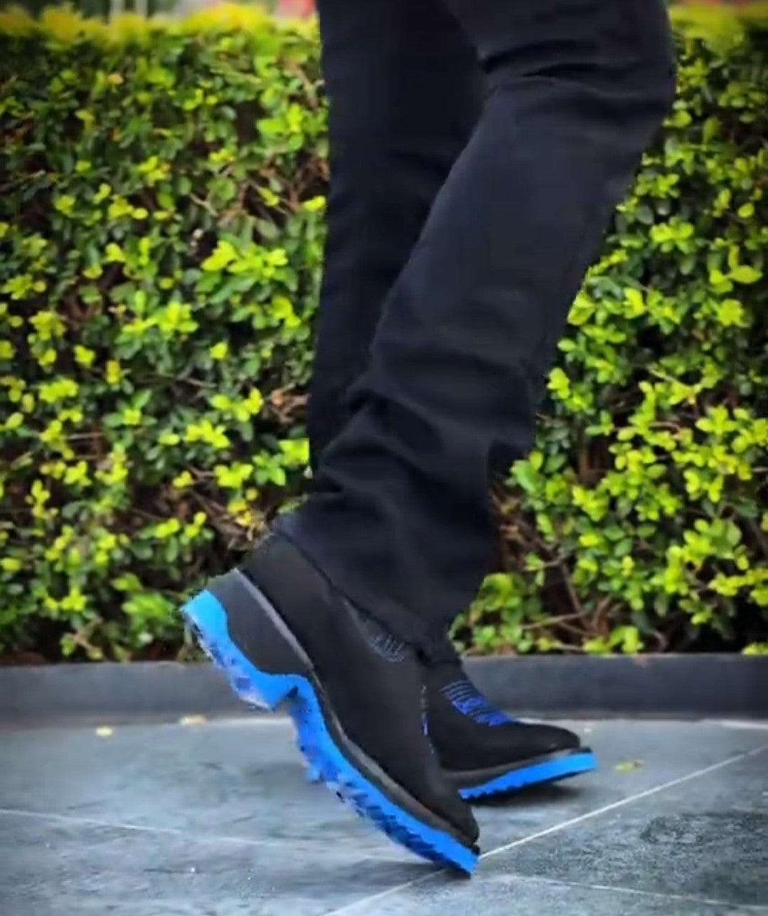 Men‘s western blue boots