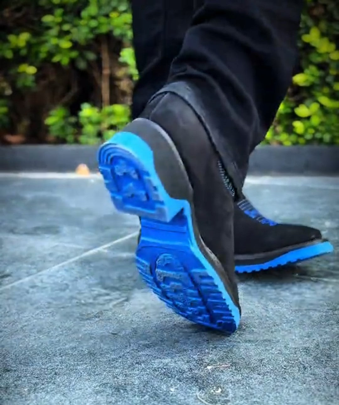 Men‘s western blue boots