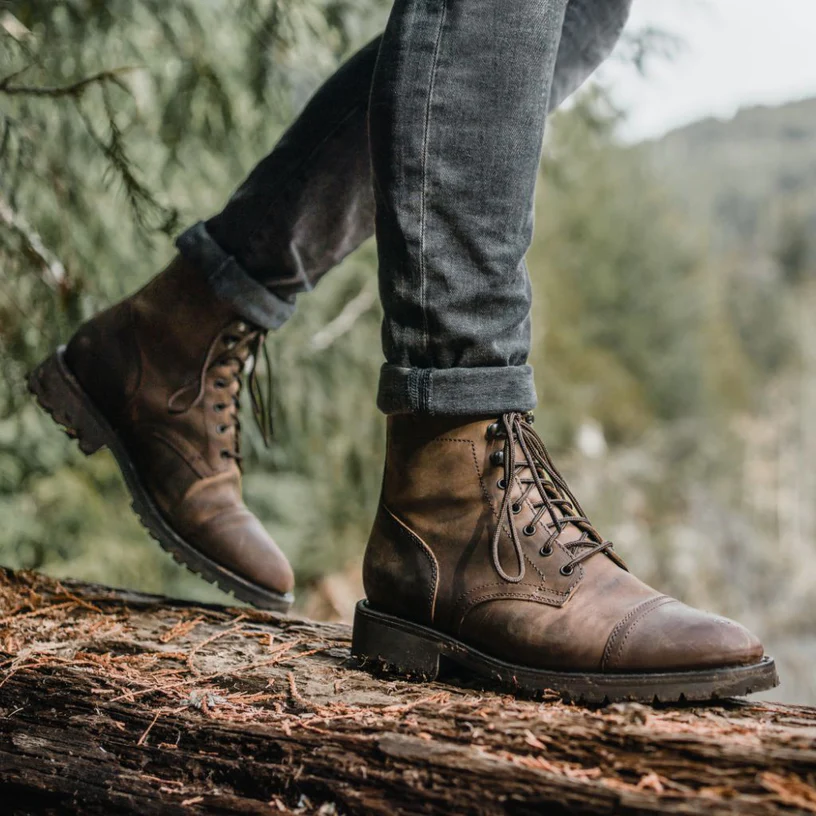Men's Luxury High-Top Lace-up Boots