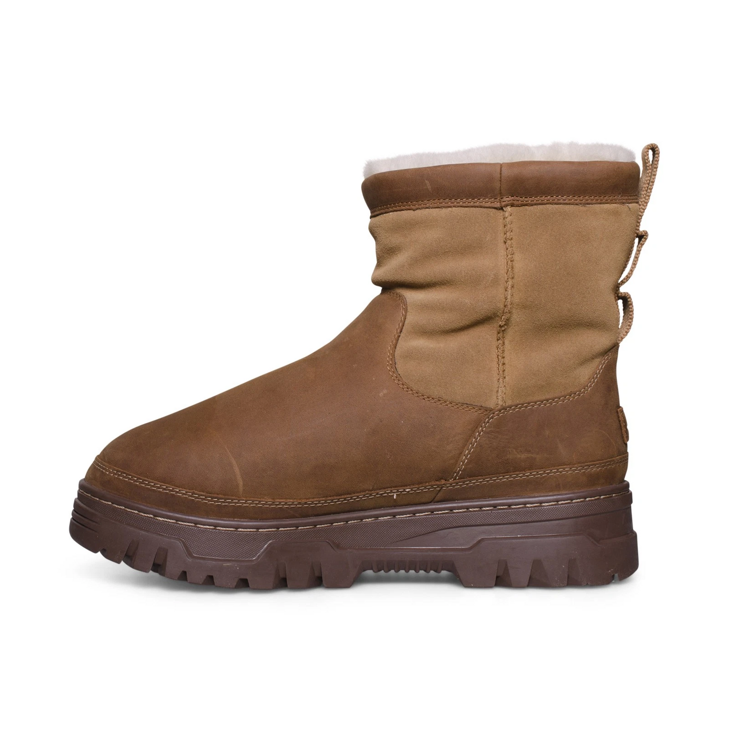 Chestnut leather men's boots