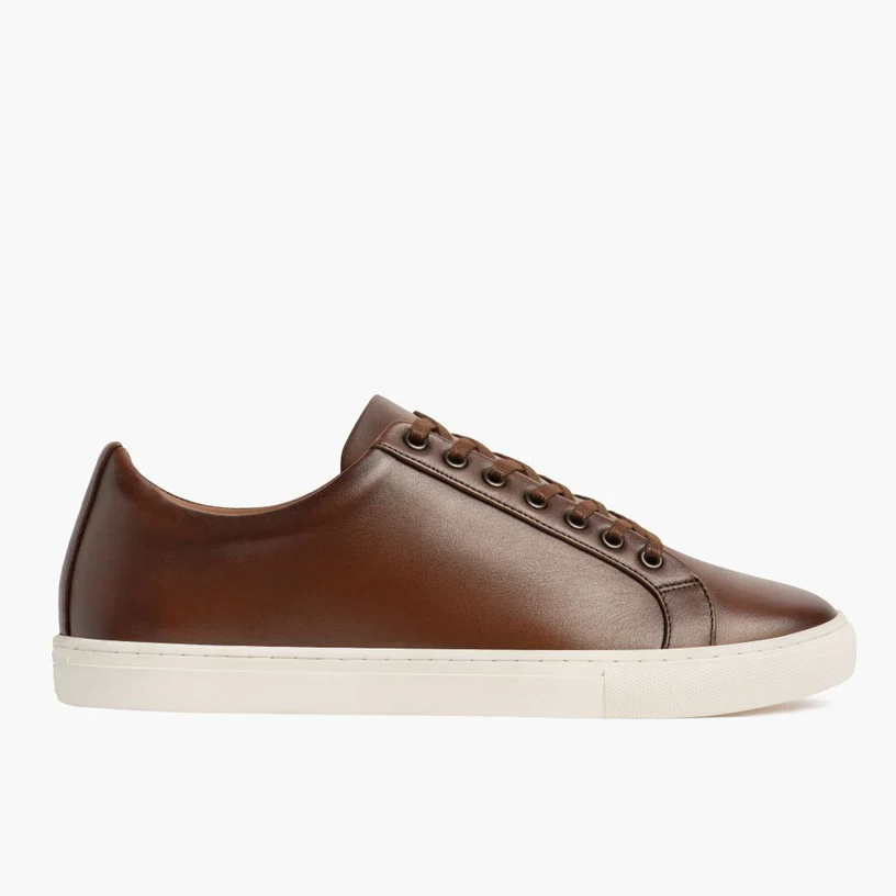 Men's Premier Low Top In Brown 'Hickory' Leather
