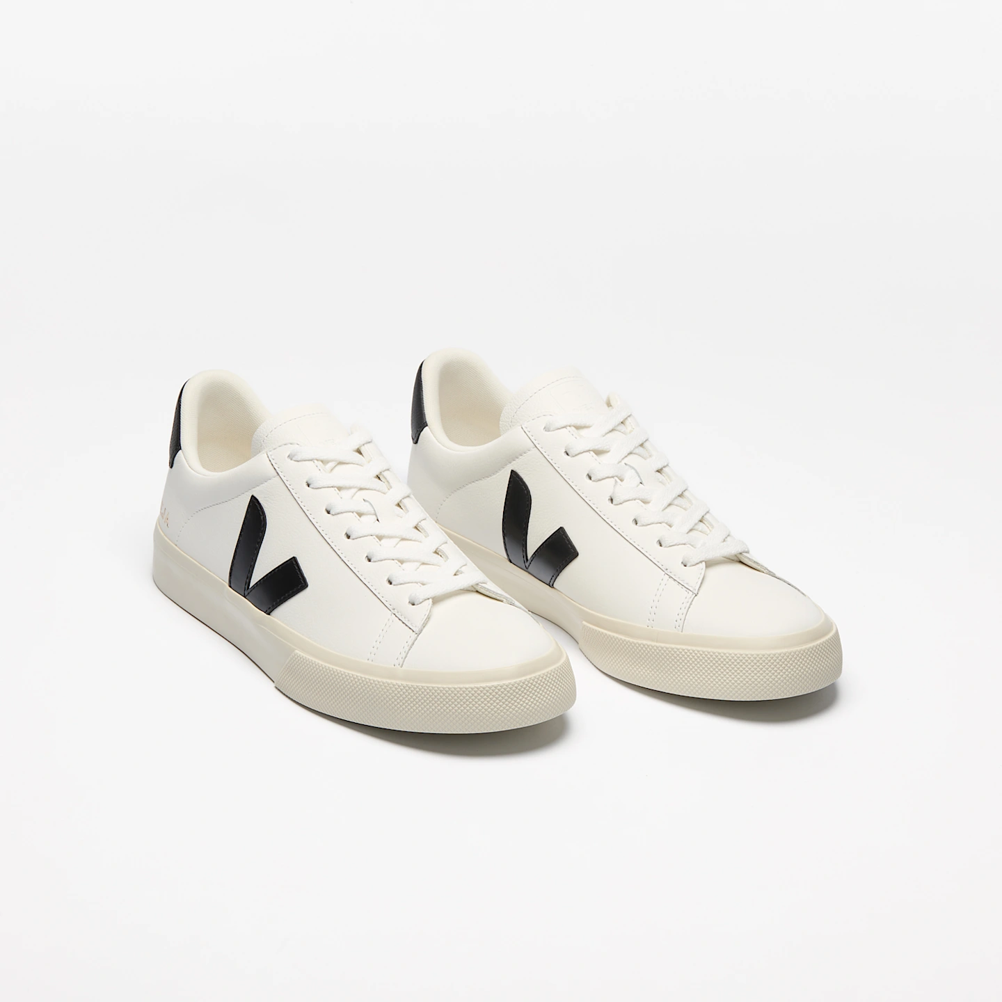 Classic White and Black Leather Sneakers for Men