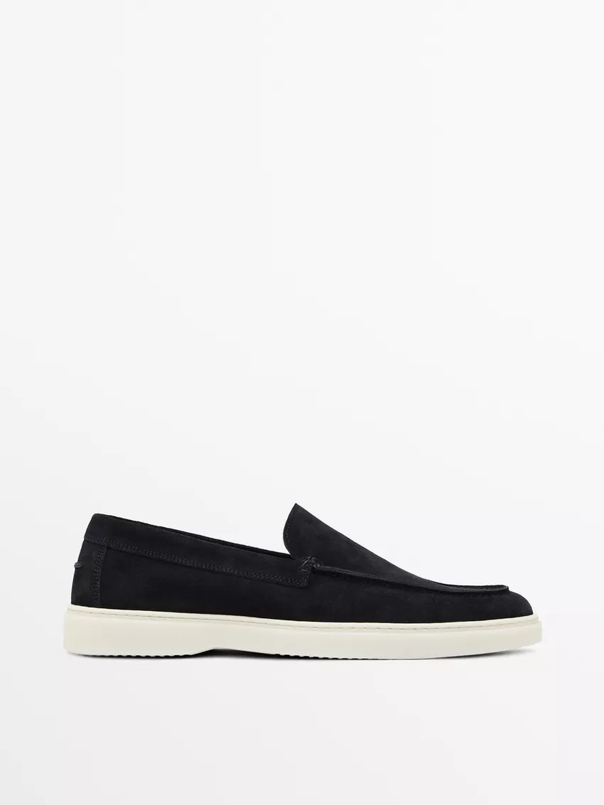 Men's suede loafers