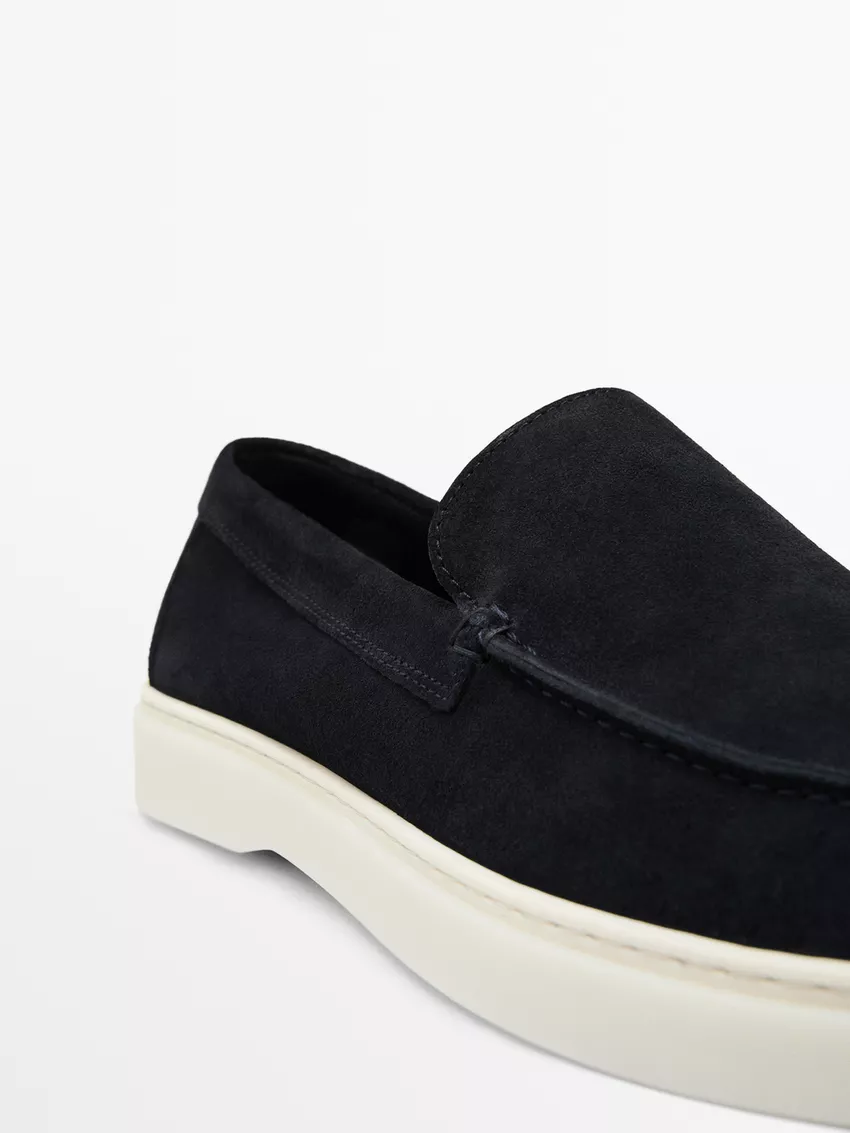 Men's suede loafers