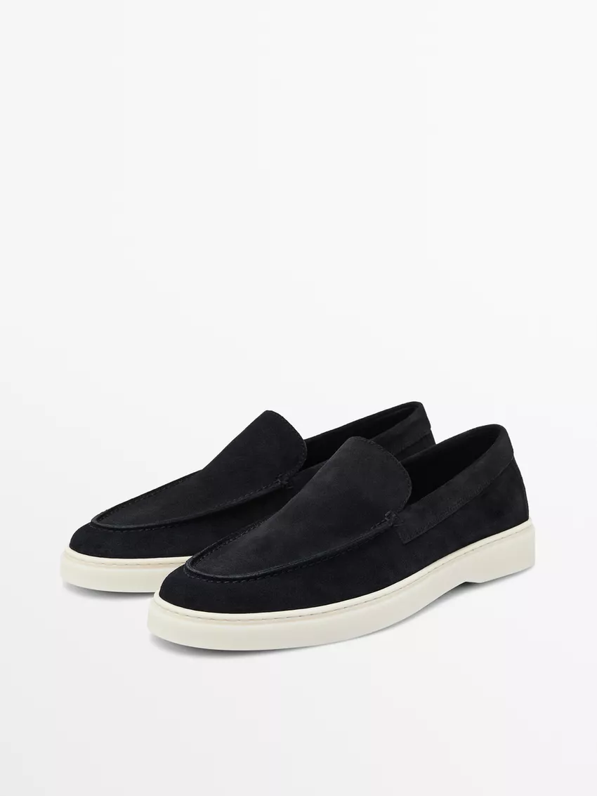 Men's suede loafers