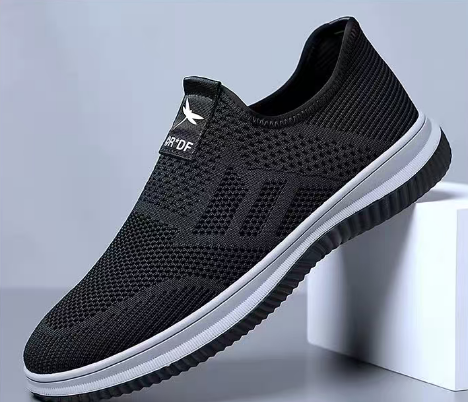 Mens Slip On Straw Walking Sneakers
