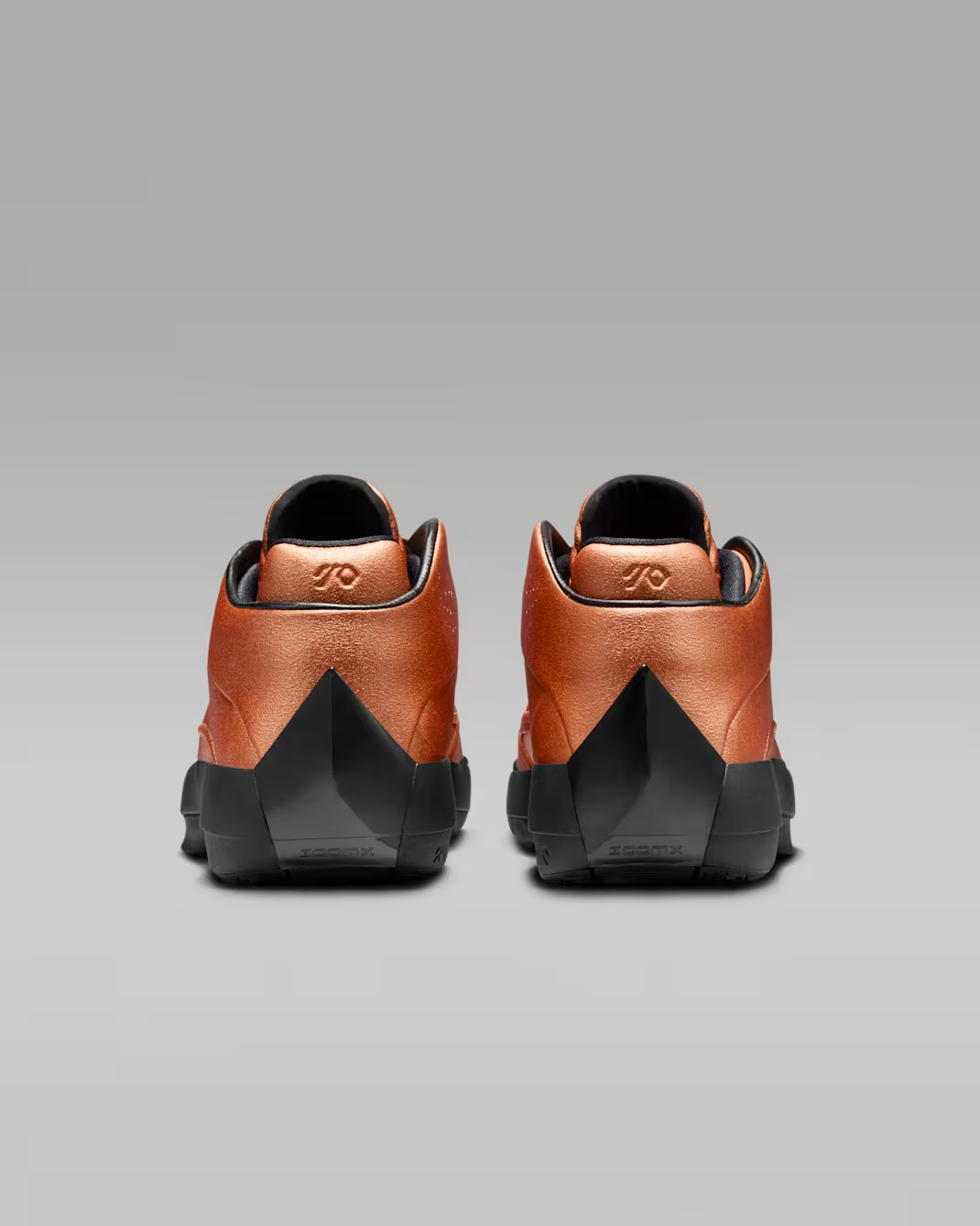 Metallic Copper Basketball Sneakers