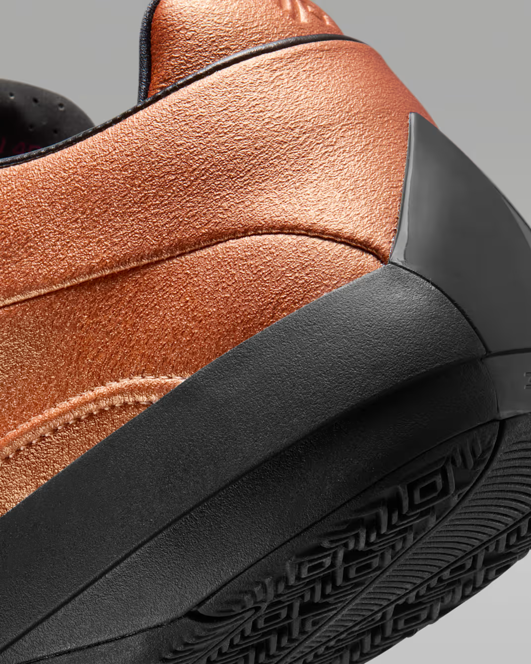 Metallic Copper Basketball Sneakers