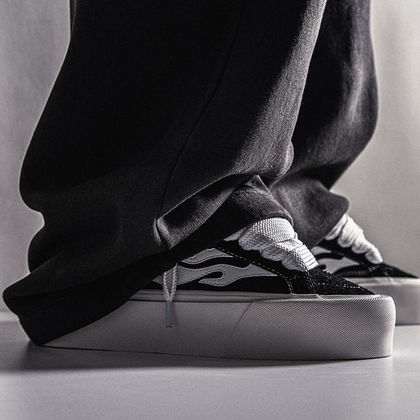 Height Boost Chunky Suede Mesh Sneakers