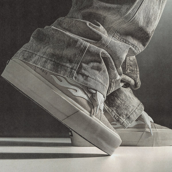Height Boost Chunky Suede Mesh Sneakers