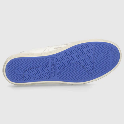 White Leather Low-Top Sneakers