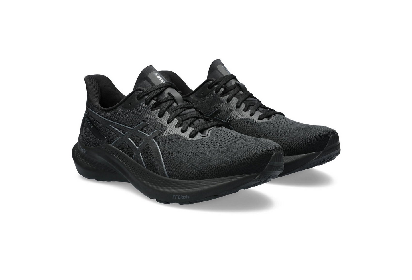 Men's Wide-Last All-Black Support Running Shoes