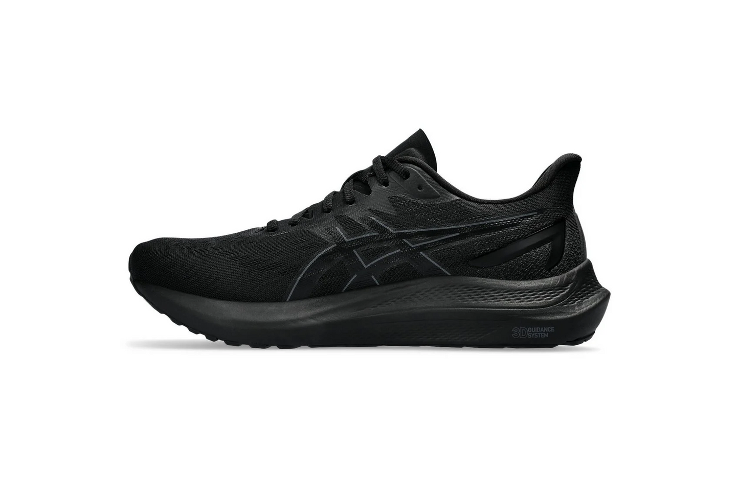 Men's Wide-Last All-Black Support Running Shoes
