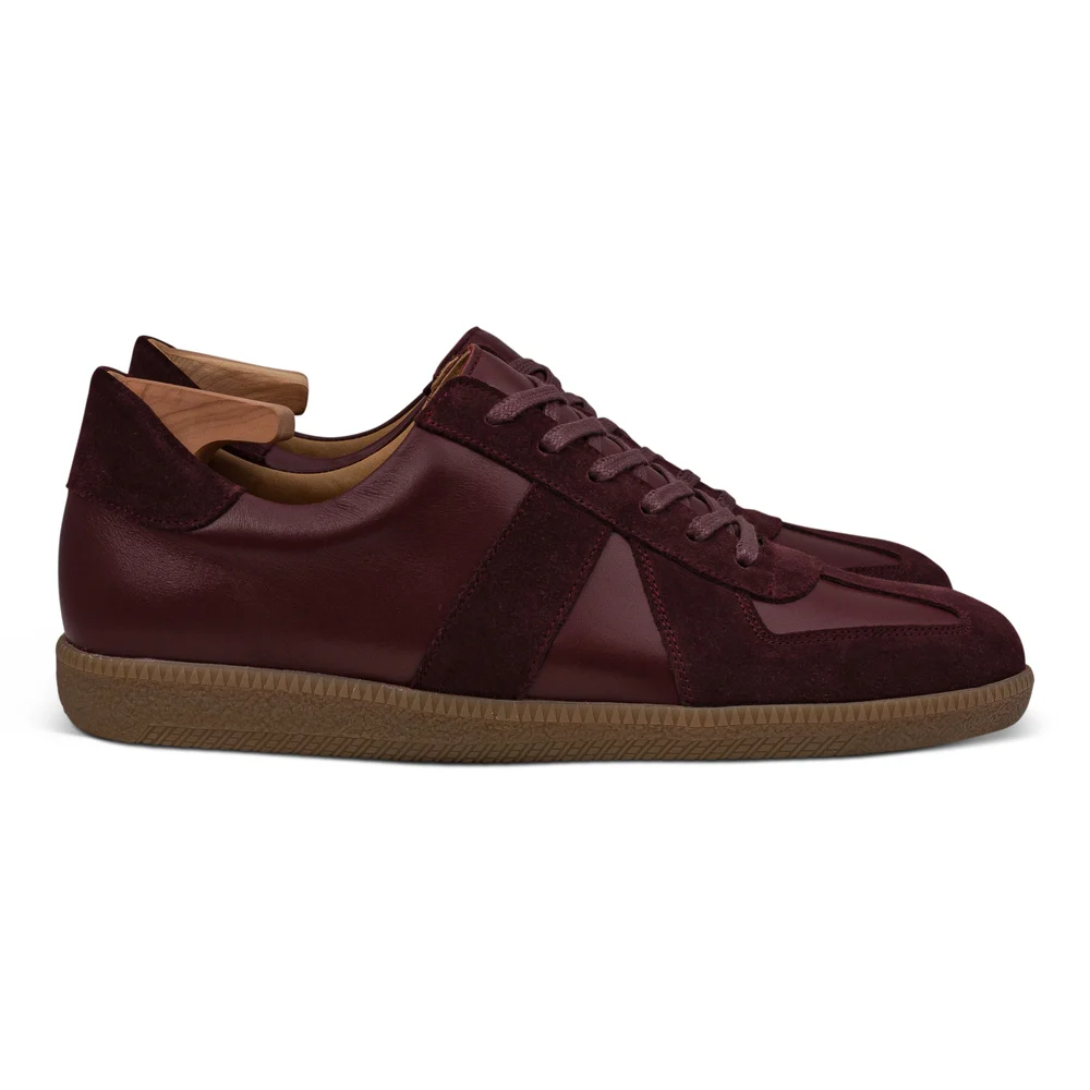 Premium Suede Calfskin Low-Top Rubber Sole Sneakers