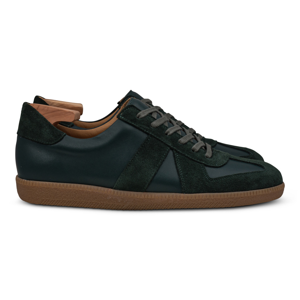 Premium Suede Calfskin Low-Top Rubber Sole Sneakers