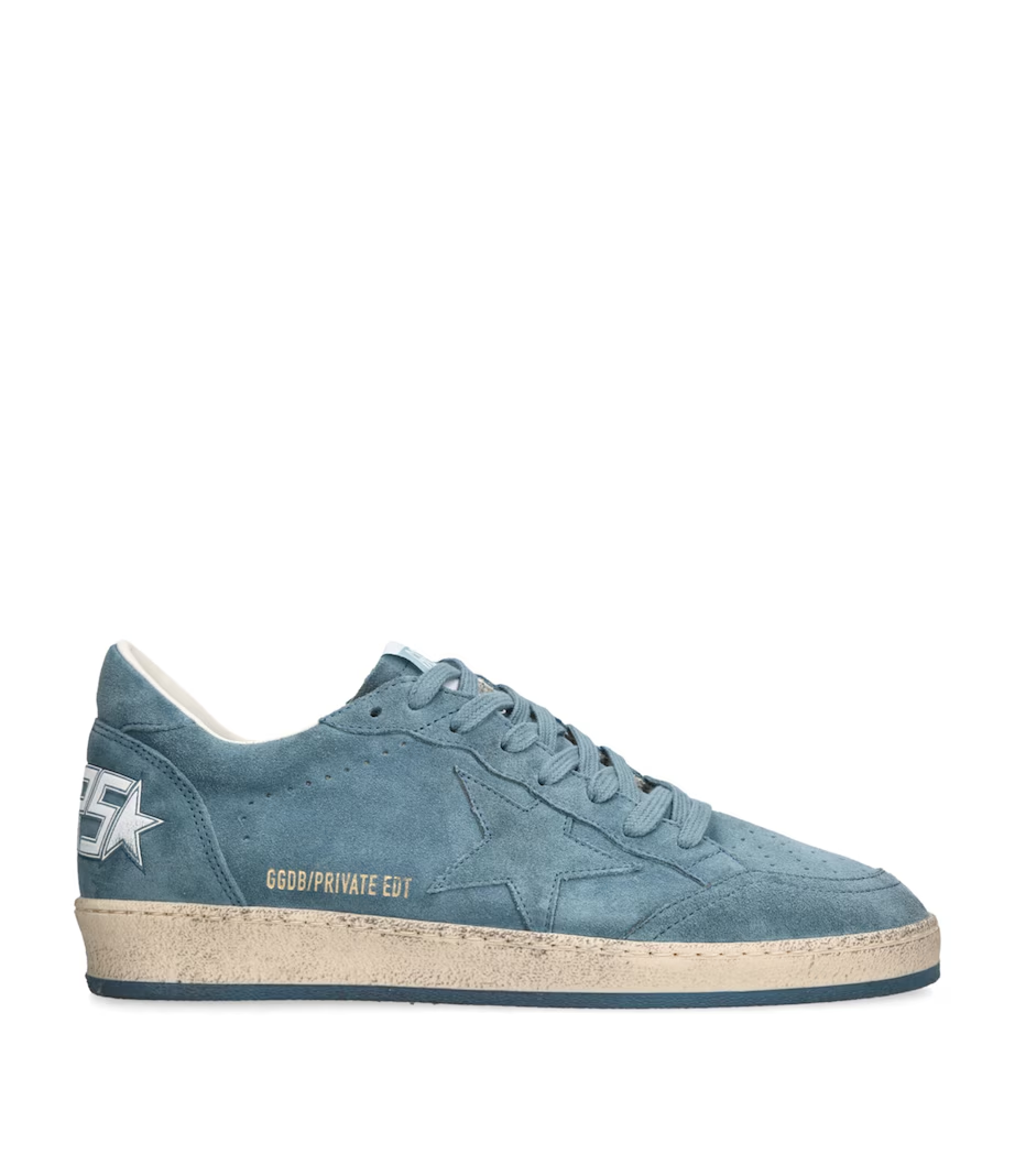 Suede Distressed Retro Casual Sneakers