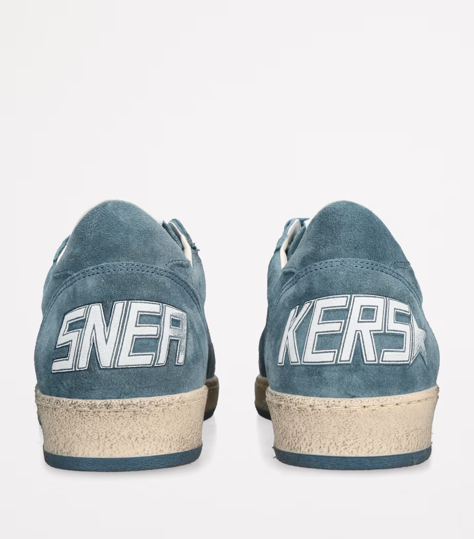 Suede Distressed Retro Casual Sneakers