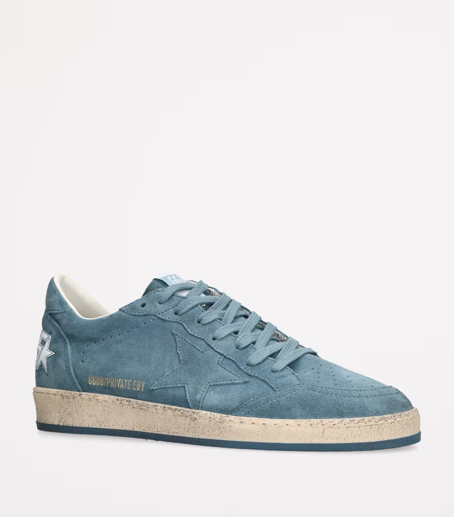 Suede Distressed Retro Casual Sneakers