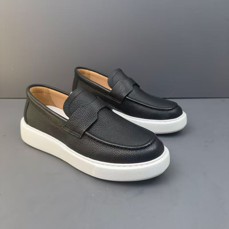 Retro Genuine Leather Men's Casual Loafers