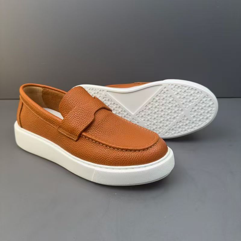 Retro Genuine Leather Men's Casual Loafers