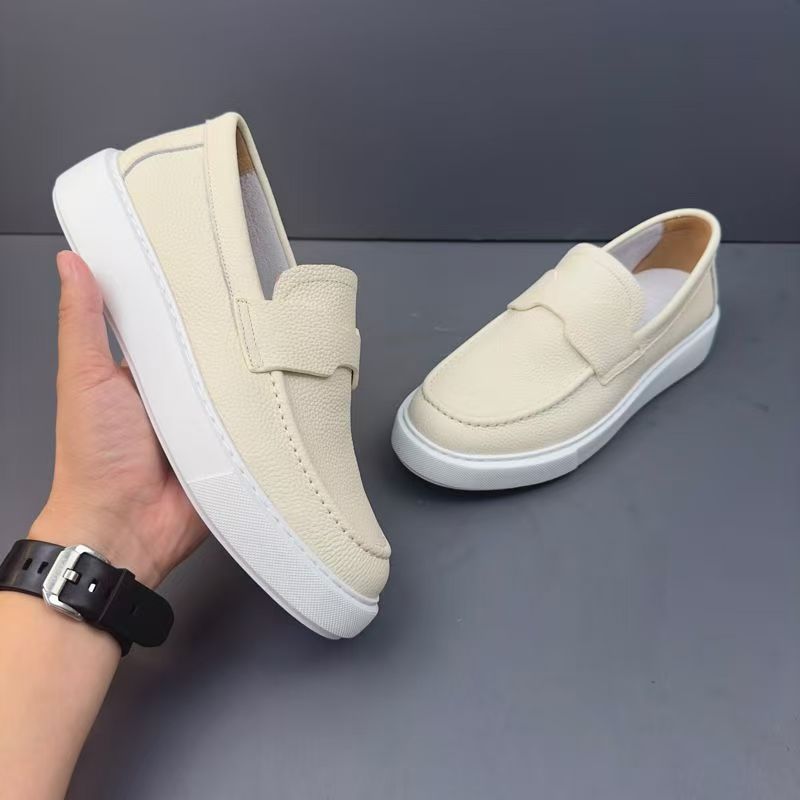 Retro Genuine Leather Men's Casual Loafers