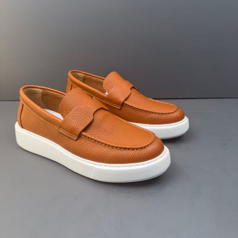Retro Genuine Leather Men's Casual Loafers