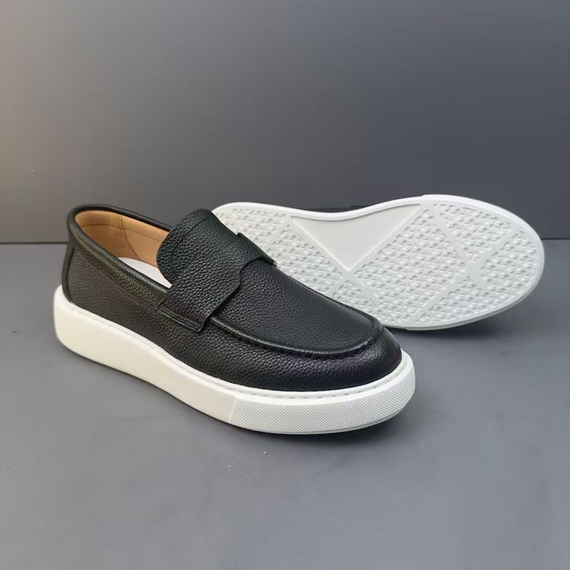 Retro Genuine Leather Men's Casual Loafers