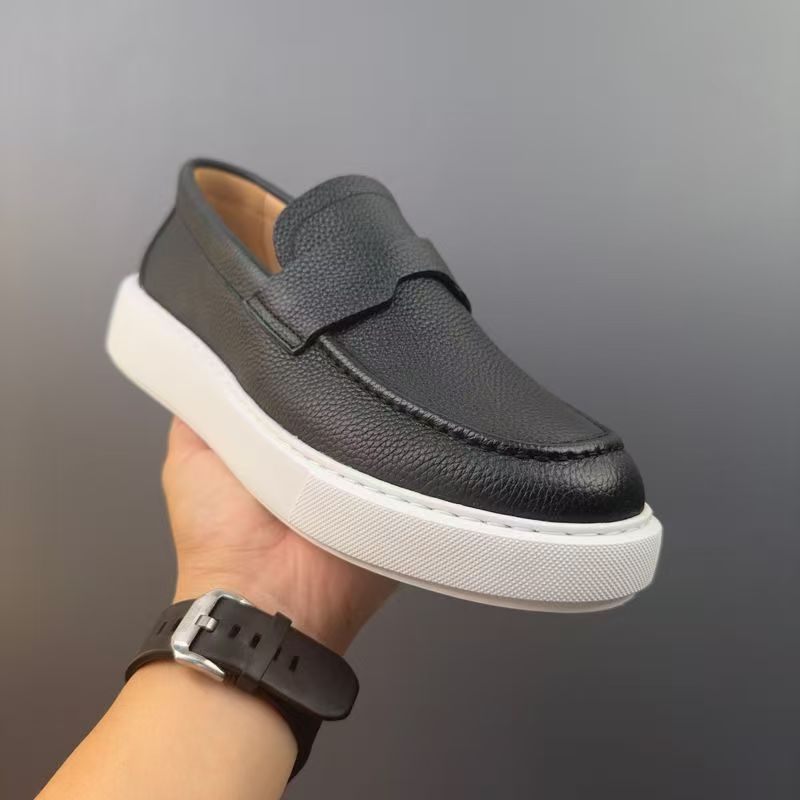 Retro Genuine Leather Men's Casual Loafers