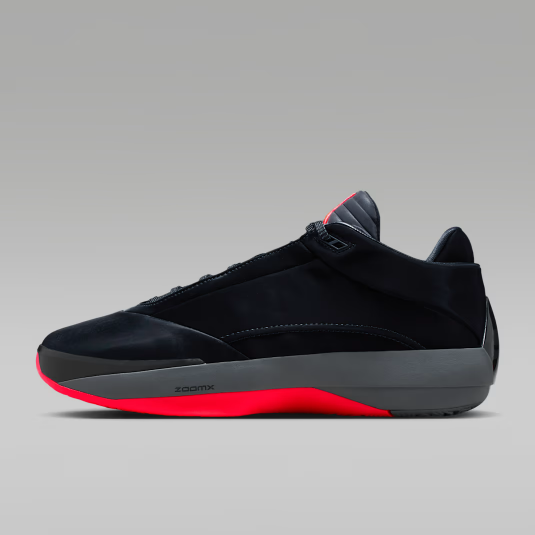 Black And Red Colorway Air-Cushioned Sneakers