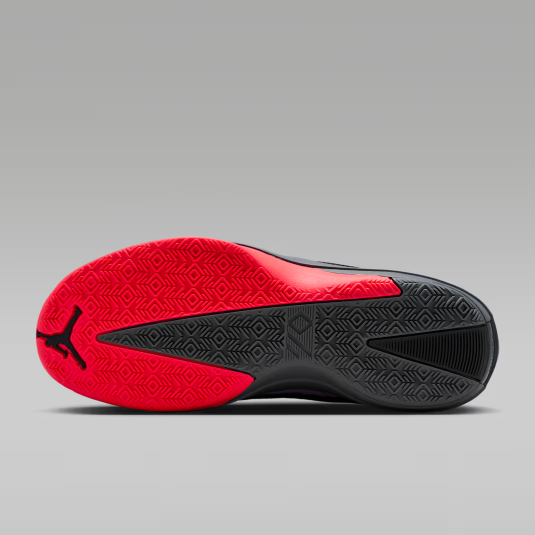Black And Red Colorway Air-Cushioned Sneakers