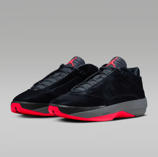 Black And Red Colorway Air-Cushioned Sneakers