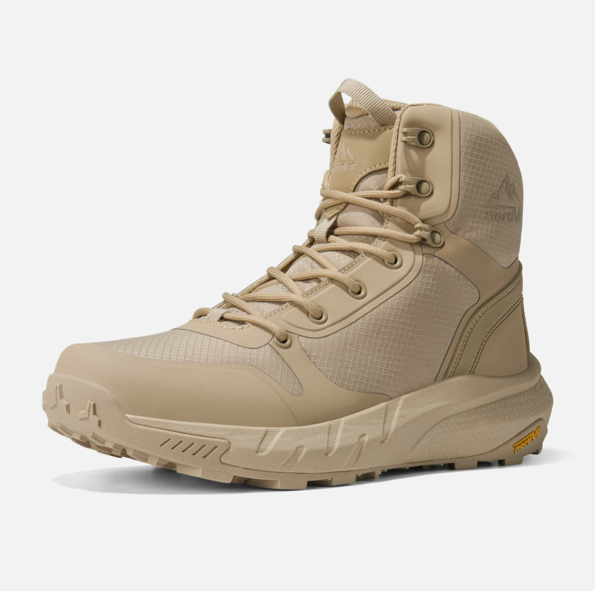 Mens Military Boots Hiking Boots Tactical Boots Side Zipper Motorcycle Boots