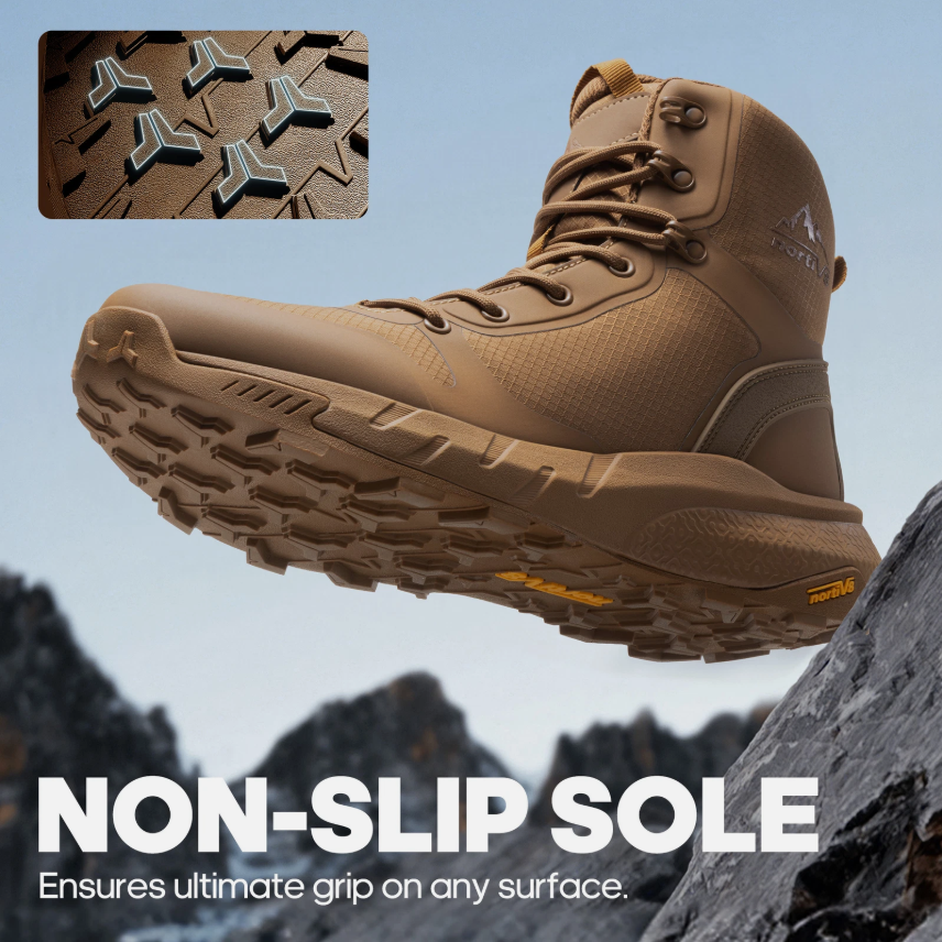 Mens Military Boots Hiking Boots Tactical Boots Side Zipper Motorcycle Boots