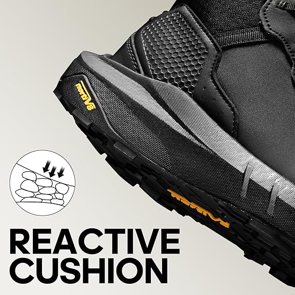 Men's Waterproof Tactical Work Winter Boots Cushion Sole Lightweight Leather Non-Slip Combat Boots with Arch Support for Military Motorcycle Hiking HydroRange