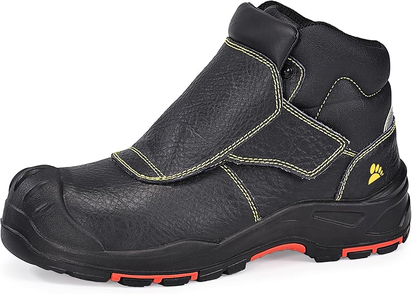Welding Boots for Men - Composite Toe Safety Boot, Fire and 300 Heat Resistant, Welder Working Footwear
