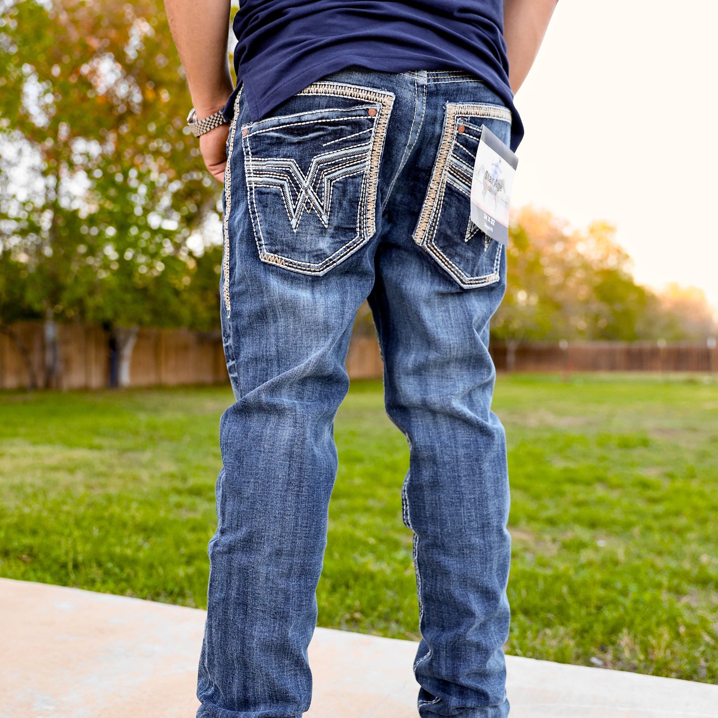 Men’s Straight Fit Blue Jean-047
