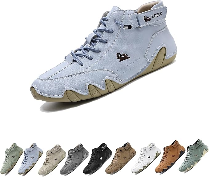Italian Handmade High Boots, Beck Shoes Men Waterproof, Leather Casual Sneakers Non-Slip Breathable Beck Shoes for Men, Beck Italian Shoes for Men